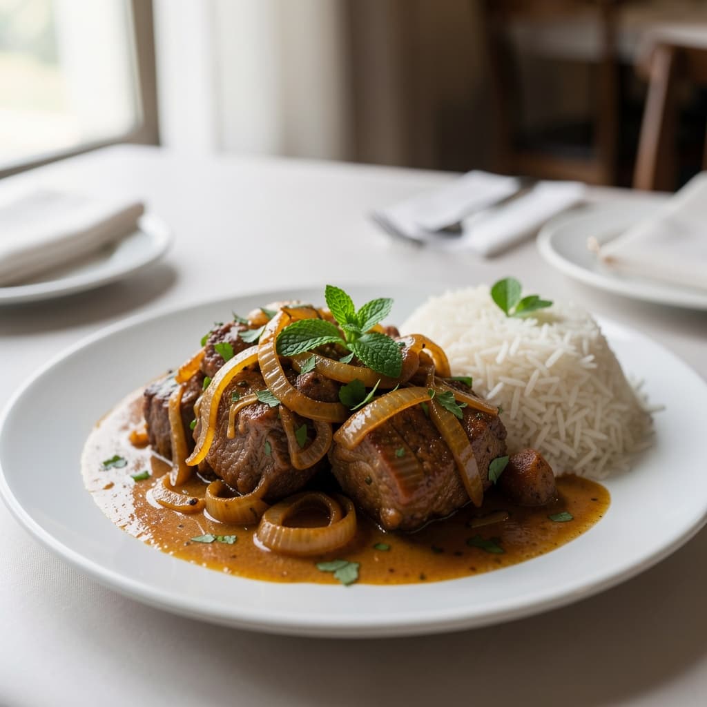 Goat or Lamb Bhuna (Mint Leaf Chefs Specialty)