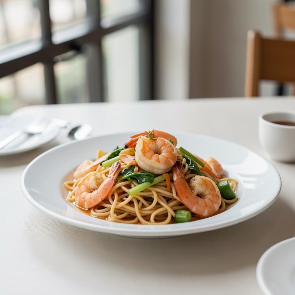 Shrimp Hakka Noodles