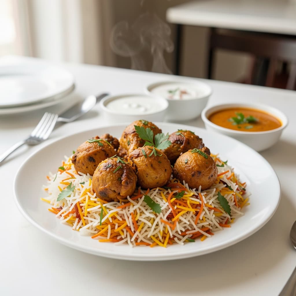 Hyderabadi Chicken Dum Biryani (Bone-In)