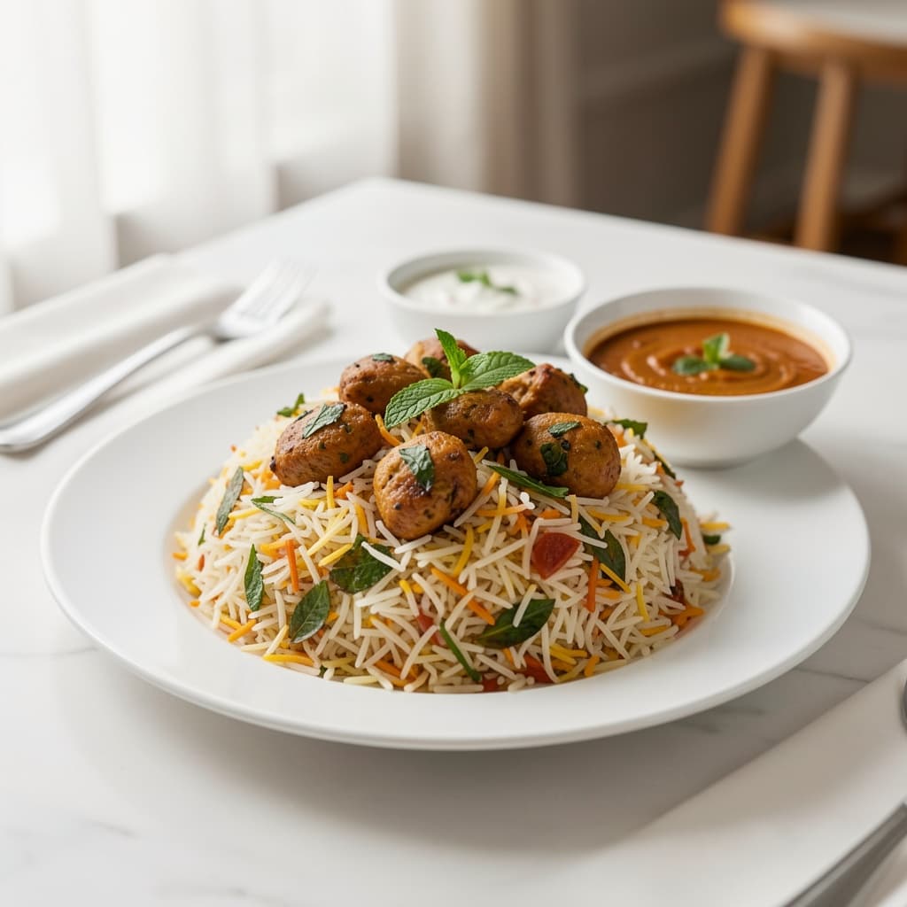 Mint Leaf Special Biryani (Boneless) (Mint Leaf Chefs Specialty)